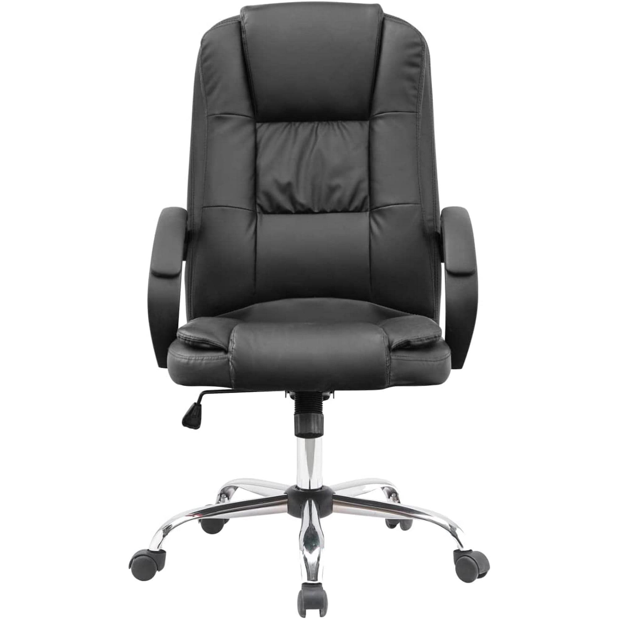 Silla ergonómica de oficina con respaldo lumbar, cómoda silla de escritorio  de oficina en casa con ruedas, silla ejecutiva de cuero para computadora