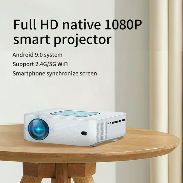 Proyector portátil LCD LED LD01 con Android 7.1, WiFi de doble