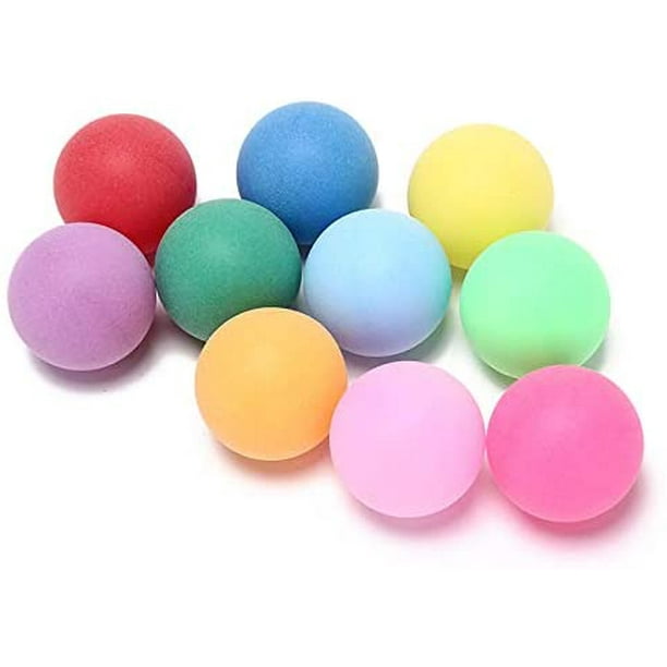Pelotas de ping pong de colores, mini pelotas de tenis de mesa de 1.575 in,  bola de entretenimiento de plástico para juegos de pong, decoración de