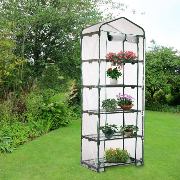Mini invernadero para el hogar mini invernaderos plegables de marco  instalados en el jardín semillero con agujeros