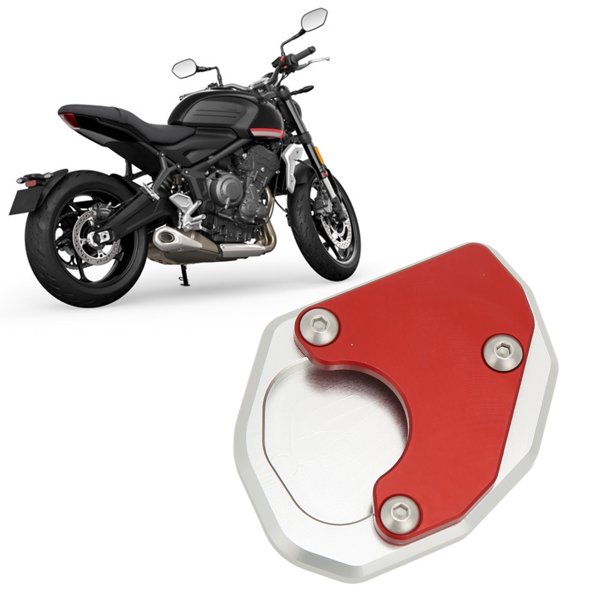 Soporte De Aleacin De Aluminio Para Motocicleta, Extensor De Pie Lateral,  Placa De Soporte De Almohadilla De Pie, Accesorios De Moto