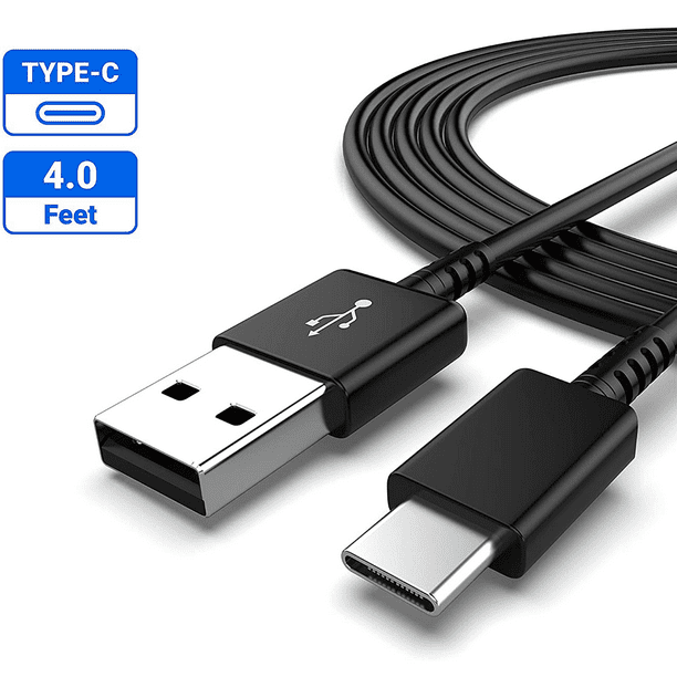 Cable de carga USB tipo C largo de carga rápida de 6 pies, paquete de 5  cables de carga rápida Android USB-A a USB-C para Samsung Galaxy S20 S10  S10E