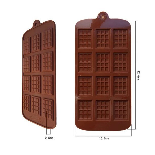 Waffle Chocolate Mold moldes De Silicona Chocolate Bar Mold Silicone Moldes  De Silicona Para Reposteria Reposteria