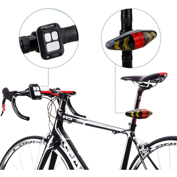 Luz intermitente de la bicicleta con control remoto inalámbrico