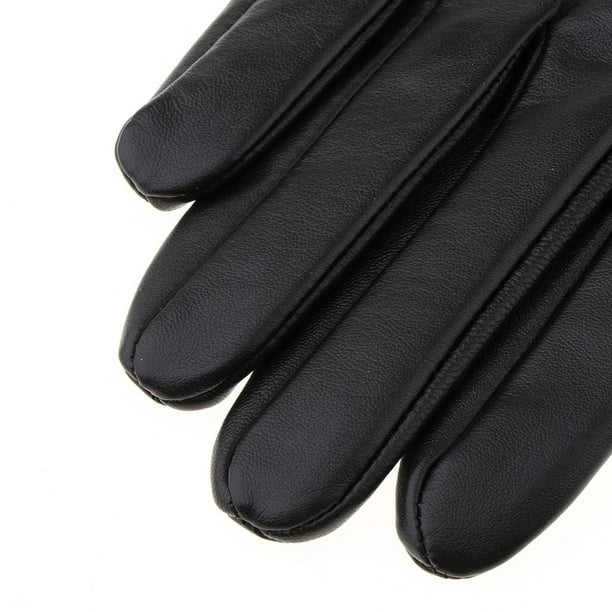  Guantes de invierno para hombre, guantes de motocicleta para  hombre, guantes de cuero para pantalla táctil, guantes de equitación de  dedos completos, 02 : Ropa, Zapatos y Joyería