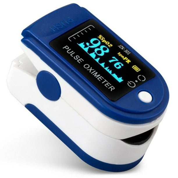 Medidor de Saturación de Oxígeno de Dedo y Monitor de Oxígeno de Sangre en  Azul de Victool