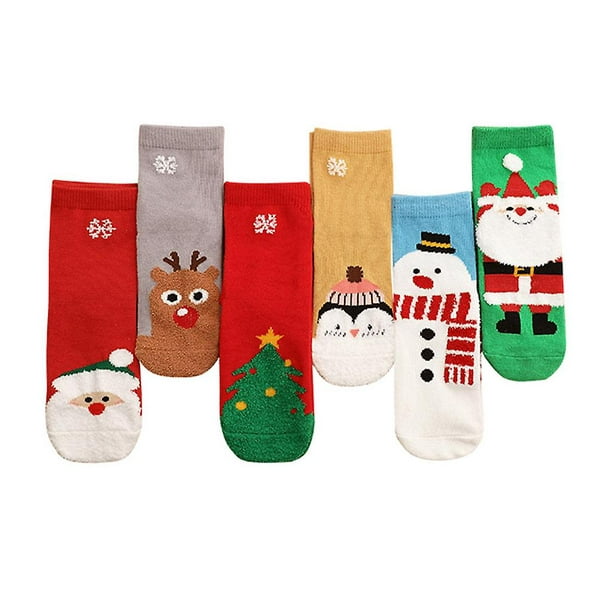 Medias de niña verdes-amarillas / naranjas tejidas a mano / calcetines  cálidos tradicionales de Navidad / calcetines étnicos / espíritu navideño /  diseños acogedores-1qty -  México