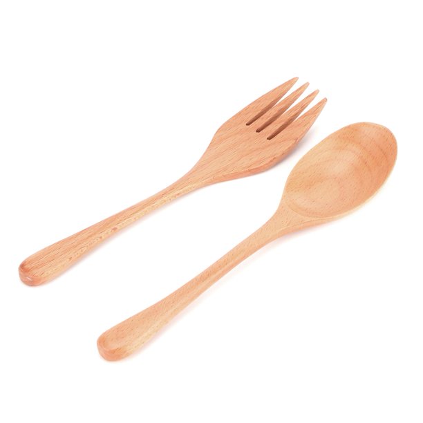 Set cucharas para cocina madera 2 pzas