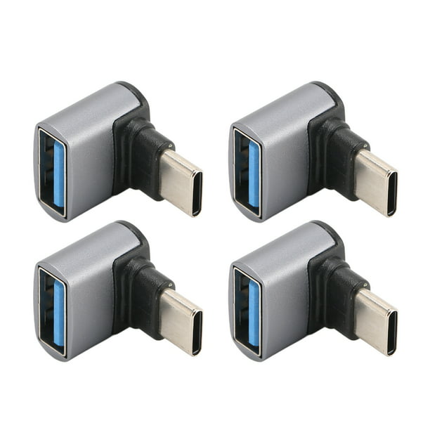 Comprar Adaptador USB-A para teléfono móvil, adaptador USB C a USB A,  conector tipo C de ángulo recto