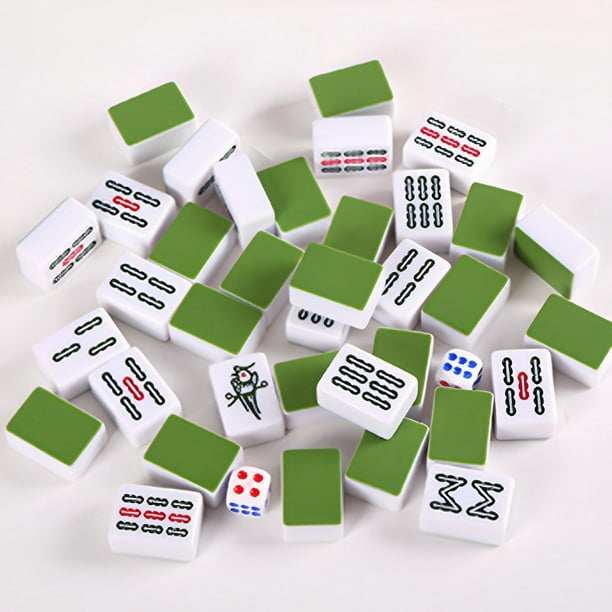 Juego de viaje Mahjong, juegos tradicionales chinos de 144 piezas