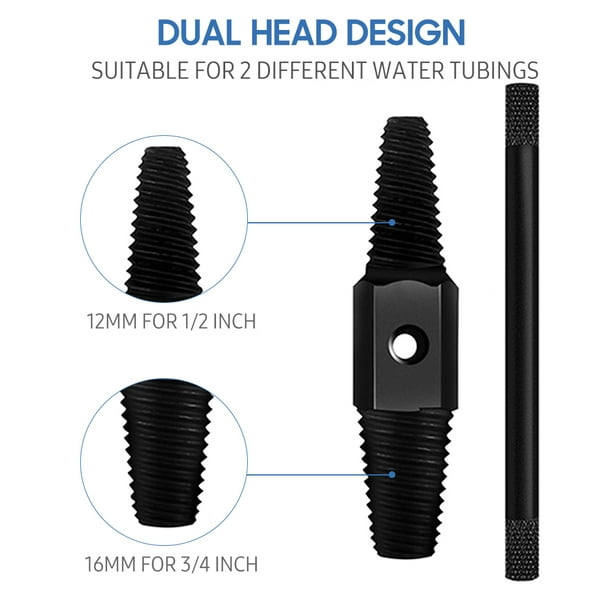  Extractor de tornillos rotos, 8 piezas de tubos de agua dañados  rotos para extraer tornillos y herramientas fáciles de quitar :  Herramientas y Mejoras del Hogar