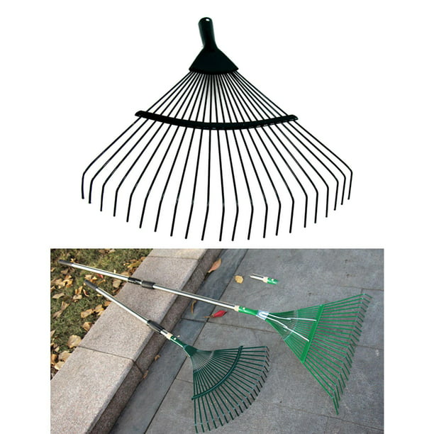 Rastrillo de jardín al aire libre, reemplazo de cabeza de rastrillo de  metal, rastrillo de hoja de jardinería, rastrillo de hierro para  herramientas