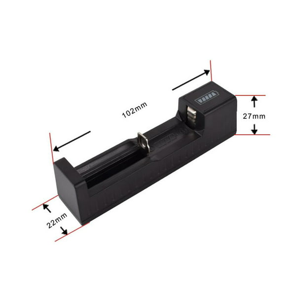 Cargador de batería 18650 Universal Smart 18650 Cargador con indicador LED  para batería de iones de litio de 3.7 V 18650 21700 26650 18500 16650 14500