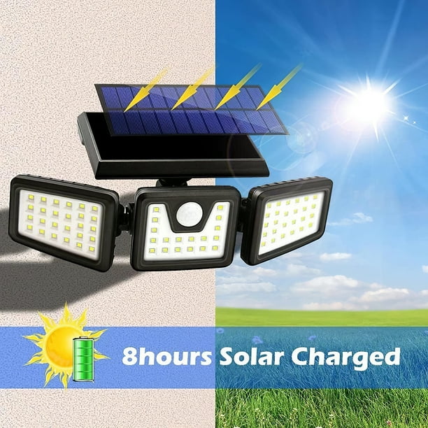 Luz Led Solar Recargable con Sensor para Jardin y Pared OEM