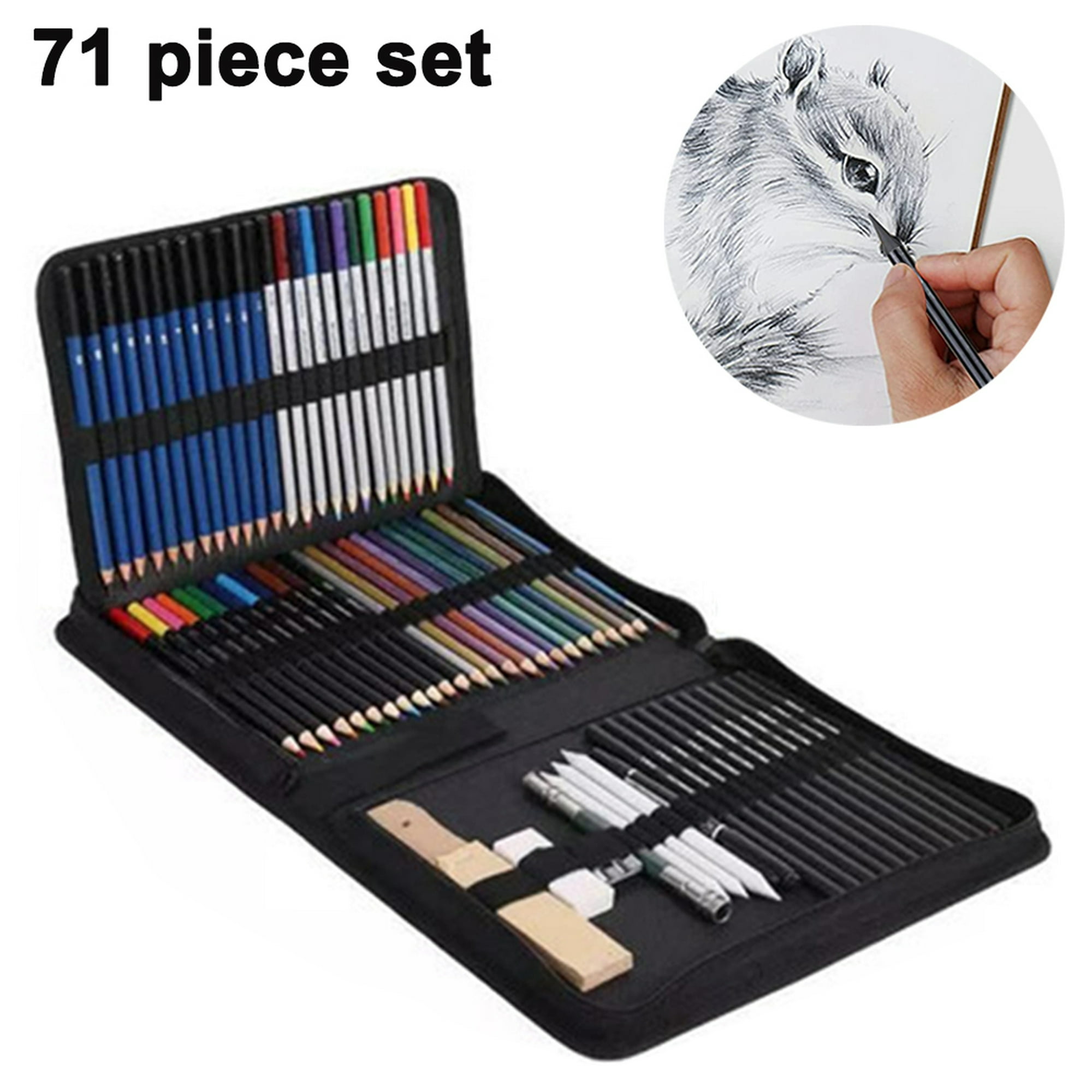 Kit lápices de carbón de grafito de arte de dibujo profesional