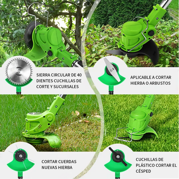 Desbrozadora Eléctrica Inalámbrica Portátil Podadoras Pasto Verde | Walmart en línea