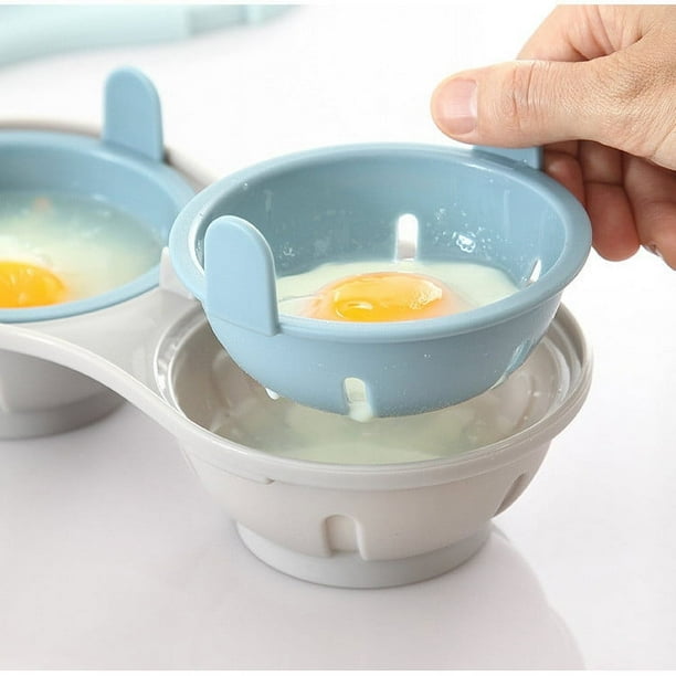 1 Pieza Mini Cocedor De Huevos De Doble Capa Utensilios De Cocina Creativos  Vaporera Microondas Con Tapa Herramienta De Cocina Para Cocinar Huevos, Moda de Mujer