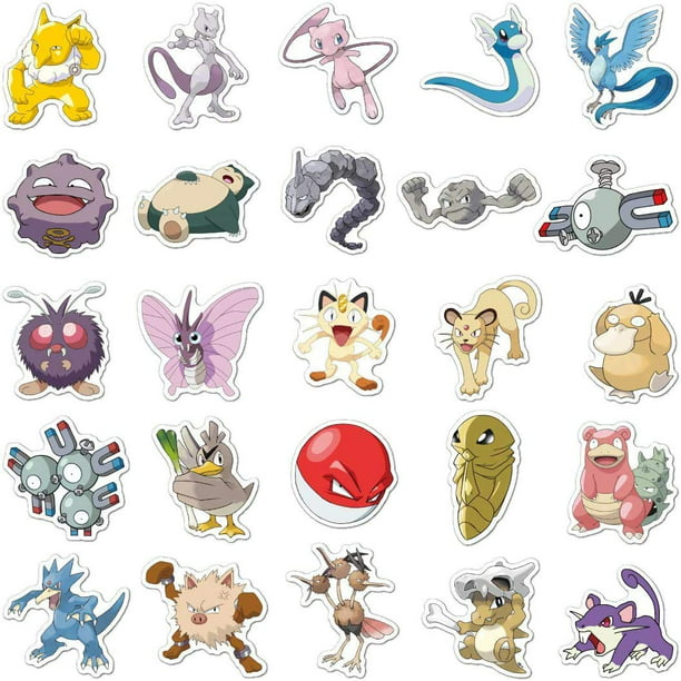 ▷ Pegatinas ilustradas de Pokemon (Unidades Variadas)