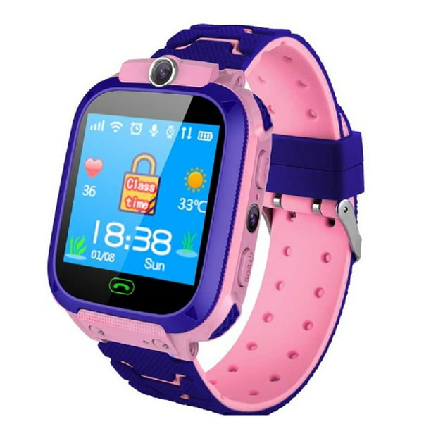 Smartwatch GPS Localizador Gadgets and fun para niños con fotográfica morado rosa | Bodega Aurrera en línea