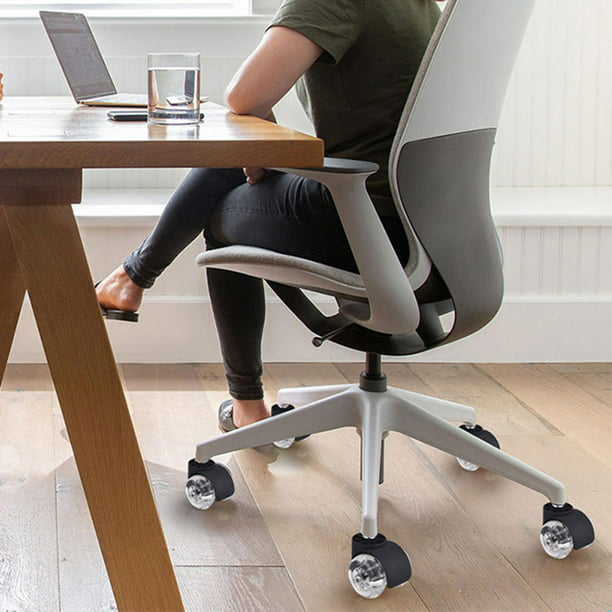 Ruedas de goma de repuesto para silla de oficina, 3 pulgadas, ruedas de  escritorio para juegos de computadora, ruedas suaves y seguras para todos  los