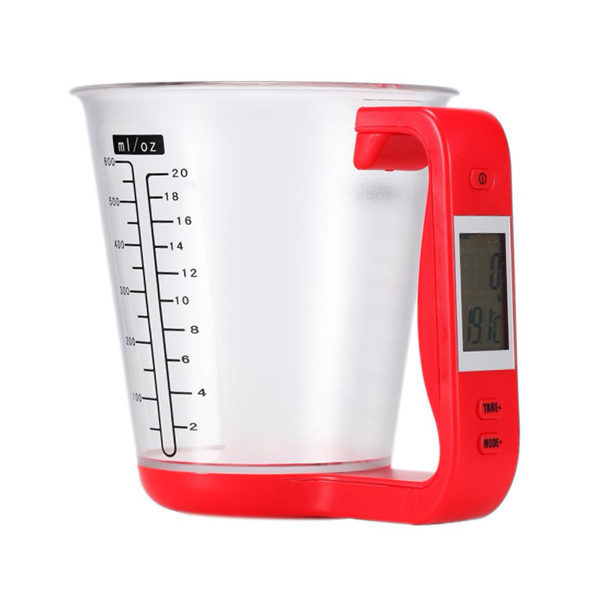 Vaso medidor electrónico Básculas de cocina Vasos medidores digitales Rojo  Hugtrwg Para estrenar