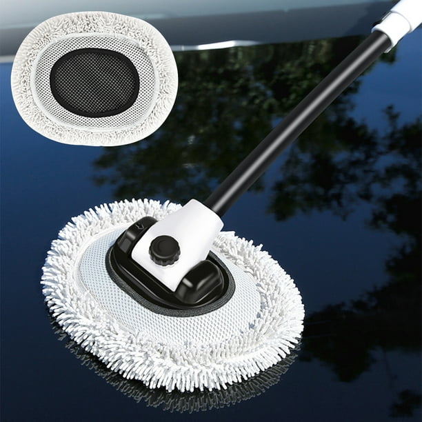 Cepillo de esponja para lavado de coche, microfibra de chenilla suave,  limpieza corporal de coche, cepillos de absorción de agua, lavadora de  Detalles