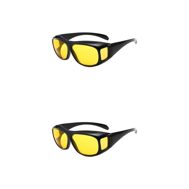 Eigraketly Gafas ligeras para conducir de noche, lentes polarizadas cómodas  y confiables, gafas de sol para conducir, color amarillo Amarillo 2piezas