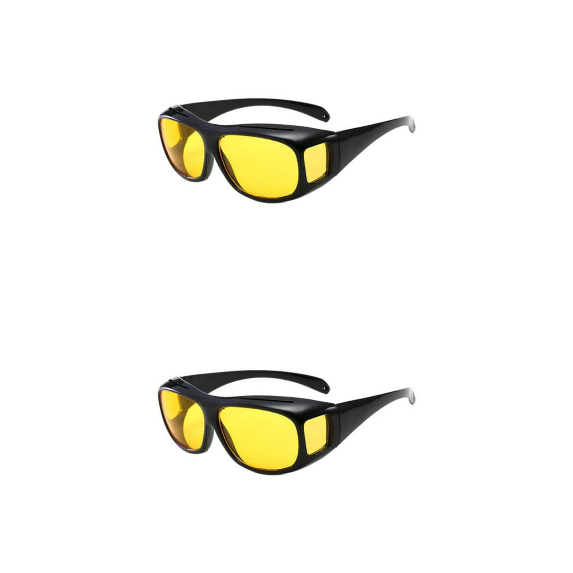 Eigraketly Gafas ligeras para conducir de noche, lentes polarizadas cómodas  y confiables, gafas de sol para conducir, color amarillo Amarillo 2piezas