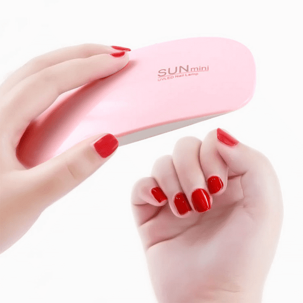 Lampara led uñas Secador de uñas de Botón Táctil Sensor Automático de  infrarrojos Secador de Uñas 6W Lámpara LED UV Profesional Maquillaje Uñas  con Temporizador (Rosa) LingWen