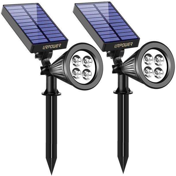 Luces Solares, 2 En 1, A Prueba De Agua, 3 Focos Solares Led De