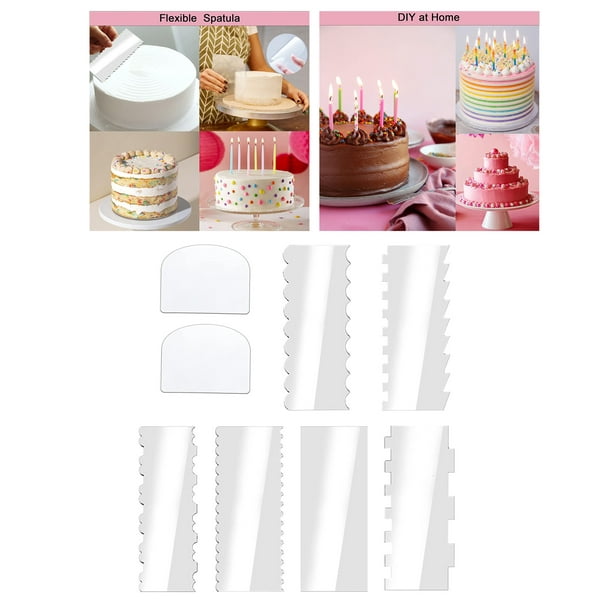 8 piezas de herramientas de acrílico para decoración de pasteles, es de de  mano, de pastel multiusos suave para comedor, Soledad espátula de pastel |  Bodega Aurrera en línea