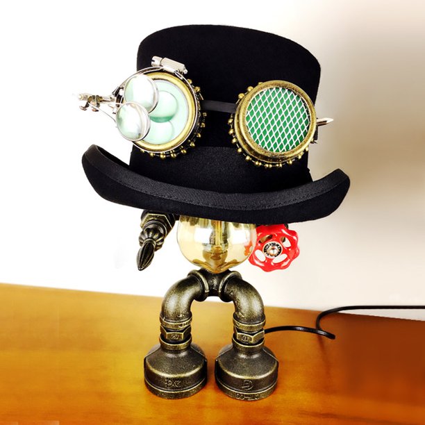 Steampunk con gafas y engranajes para mujeres hombres, negro, accesorio,  sombreros, Steampunk, 80, temática, carnaval jinwen hombres sombreros de  copa