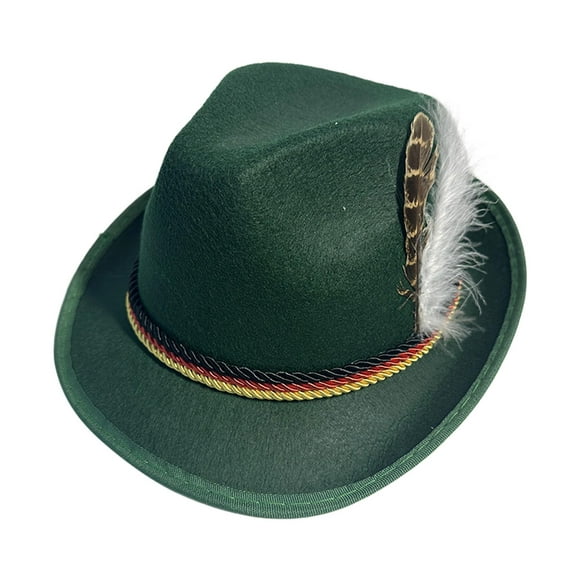 sombrero fedora para hombre gorra con visera rizada sombrero de jazz decorativo de invierno estético sombreros de bombín derby para vestir cóctel verde yinane sombreros fedora para hombre
