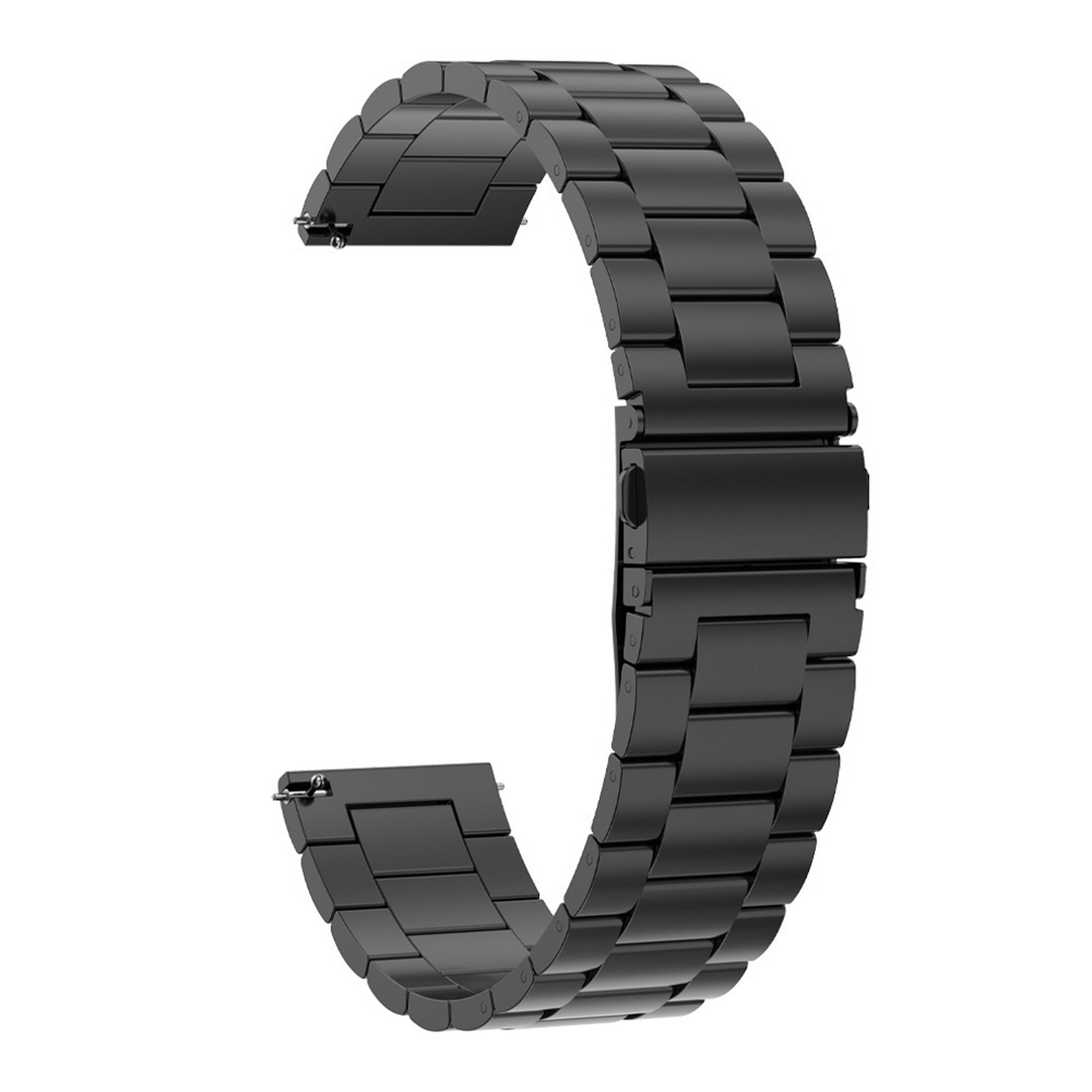 Correa de reloj inteligente para Huawei Watch GT4 46 mm Correa de reloj de  metal de acero inoxidable con tres cuentas (negro + plateado)