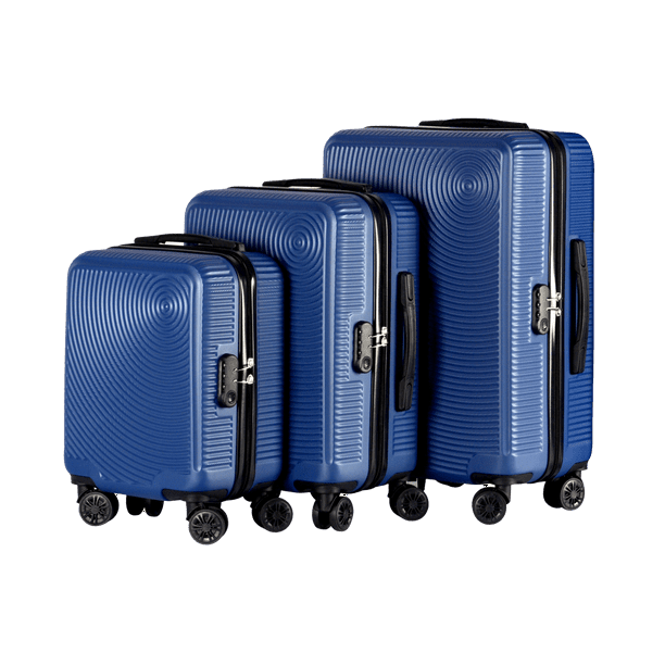 Set 3 Maletas de Viaje, Texturizadas, G (25 M (20 Carry On (10 kg), Varios colores azul Travel Elite , Walmart en línea