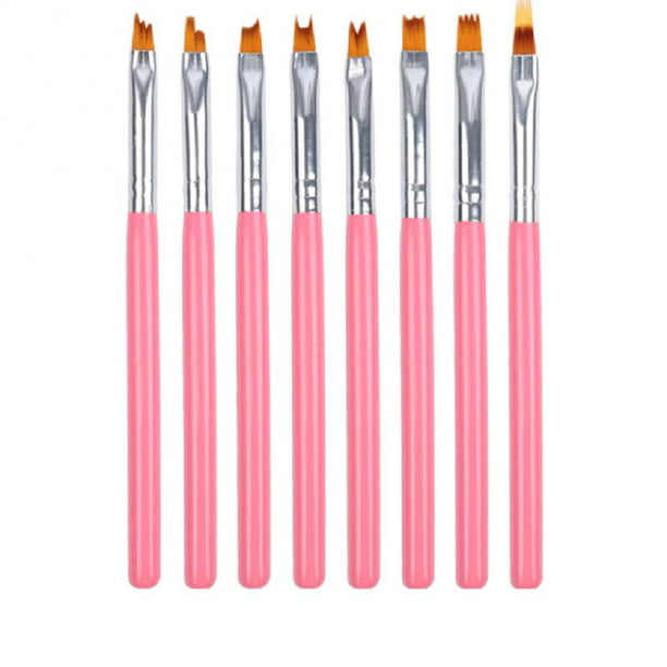 8Pcs Flower Drawing Pen Gradient DIY Nail Art Brush Set Painting Drawing  Tip Acrylic Gel UV Polish Nail Art Design Manicure Tool