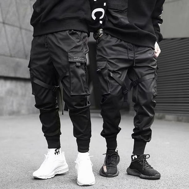 Pantalones Harem para hombre estilo coreano Hip Hop Streetwear Pantalones  de chándal