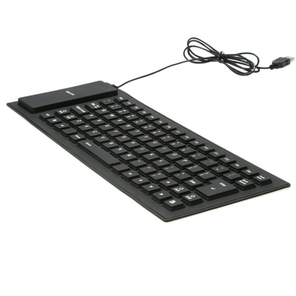 teclado de silicona con cable usb enrollable flexible plegable de 85 teclas resistente al agua yeacher