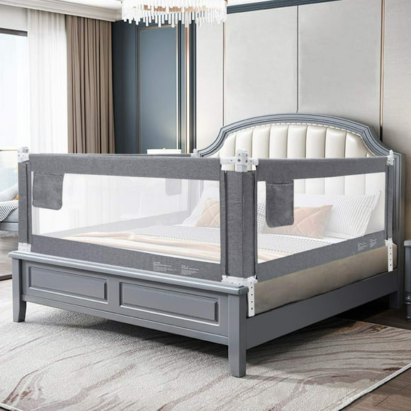 barandilla de cama protector de cama de 200 cm barandilla de cuna barandilla de cama de bebé adecuada para cunas camas de padres y todos los colchones camas de madera maciza vhermosa mzq00341