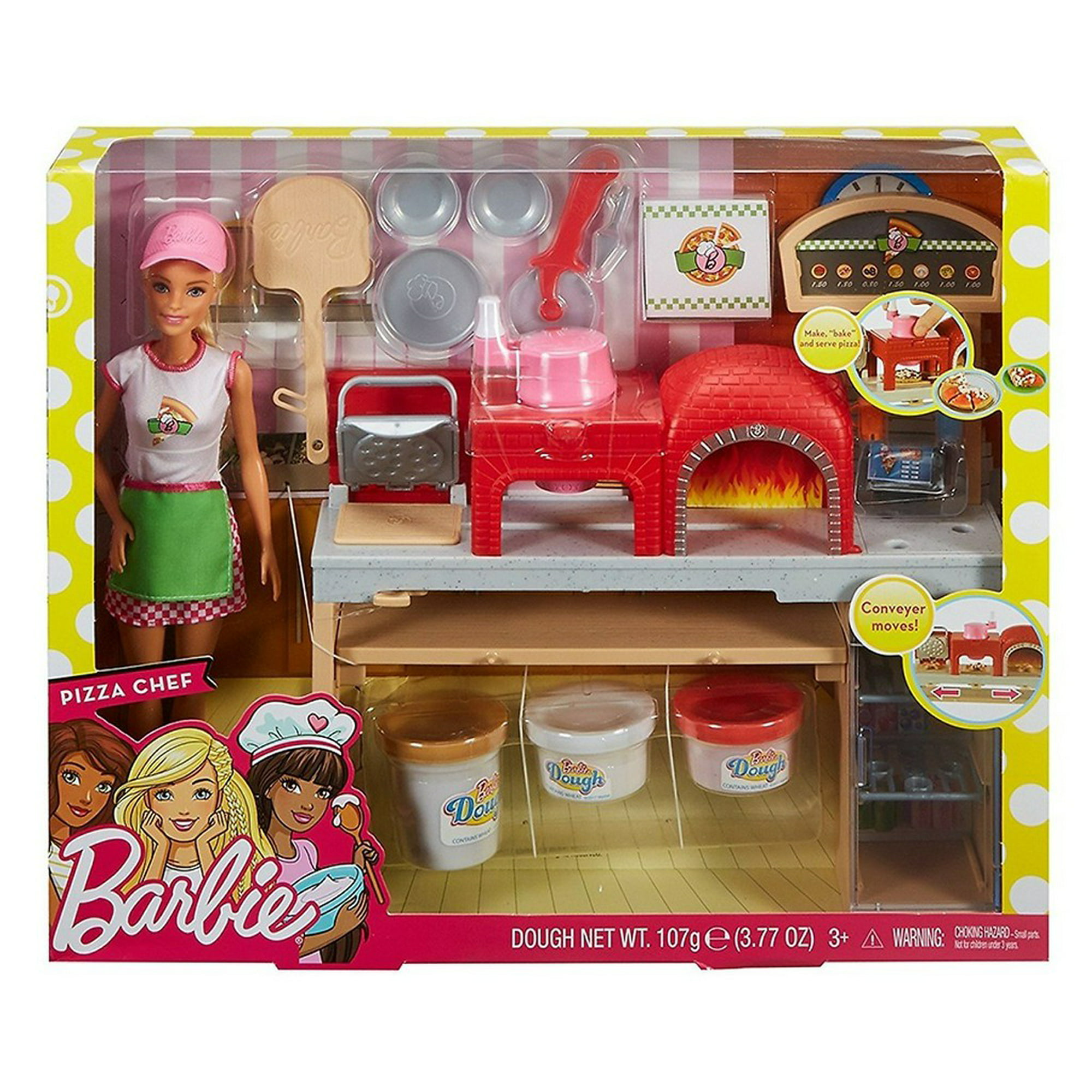 Rubin Lee Ikke vigtigt BARBIE CHEF DE PIZZA MATTEL Barbie Pizzeria | Walmart en línea
