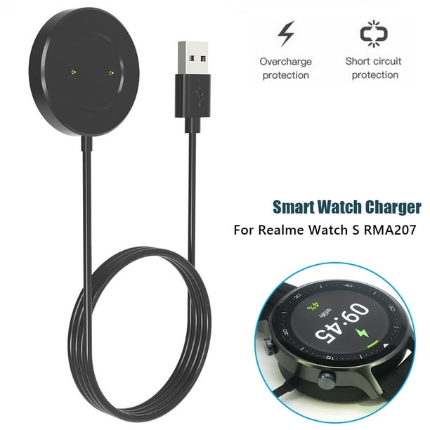 Sywqhk Cable de carga Smartwatch para Realme Watch S RMA207 Sport Watch Cargador  magnético Sywqhk