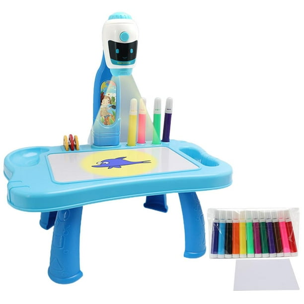 Proyector para niños de dibujo para pintura con mesa y accesorios