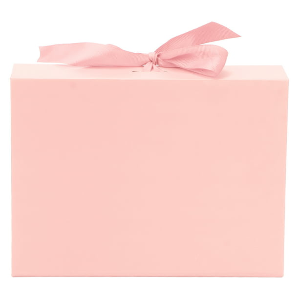 Caja de regalo de color, cajas de regalo simples y elegantes fáciles de  montar para fiestas (rosa)