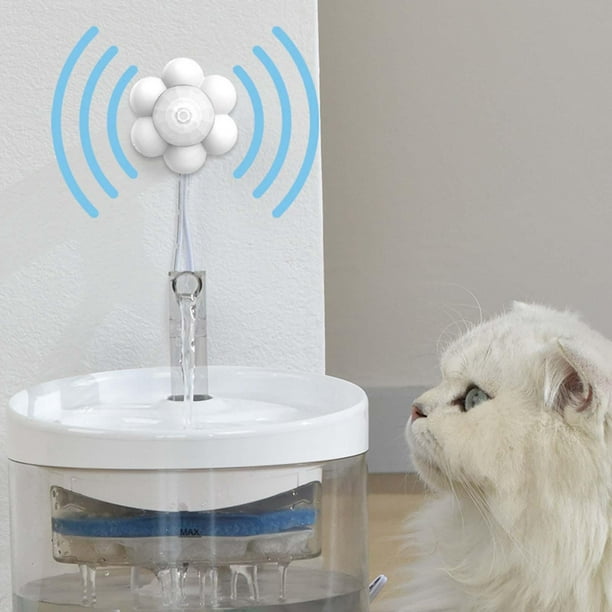 Fuente de agua con Sensor automático para gatos, dispensador de agua para  perros y mascotas, bomba USB con filtro de repuesto, 3L