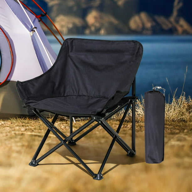 Silla plegable ligera Silla de campamento plegable portátil con bolsillo  lateral Playa Amarillo Cola Asiento al aire libre