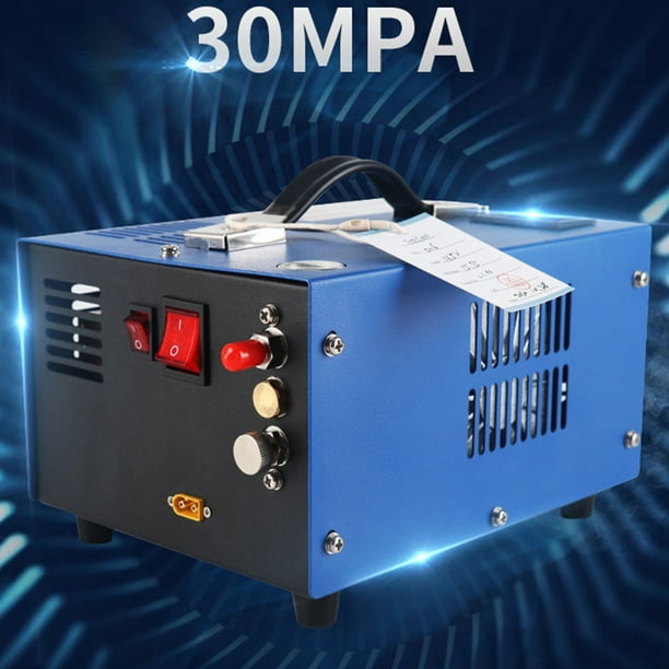 Compresor de aire PCP, 4500psi 30MPa DC 12V Bomba de inflación rápida de  alta presión Ventilador Compresor PCP con transformador de potencia