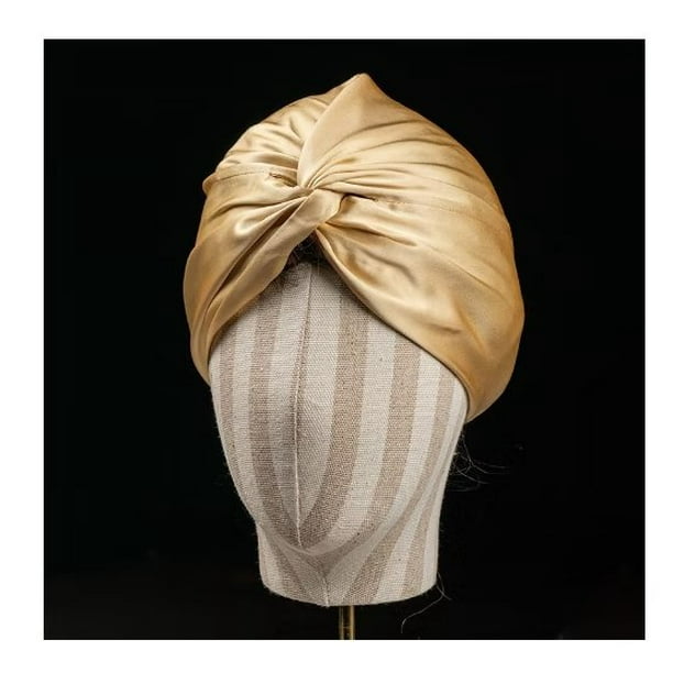 Gorro de seda para dormir, 100% seda de morera, para mujeres, cuidado del  cabello, gorro de noche con cintas ajustables (L, rosa)