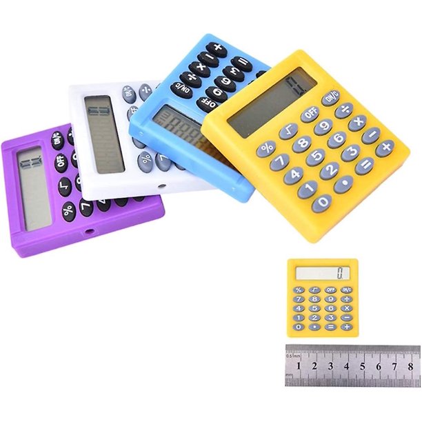  MeterMall productos para oficina calculadora electrónica reloj  calculadora especial multifunción primaria secundaria calculadora, Amarillo  : Productos de Oficina