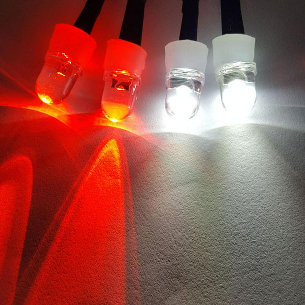 Sistema de 8 luces LED´s para coches HSP con 4 rojas y 4 blancas