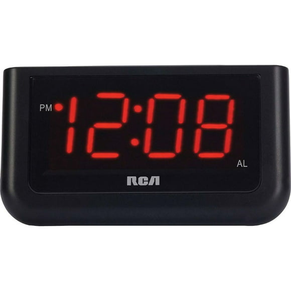 despertador rcd30a rca radio fm pantalla 14 rca función snooze negro